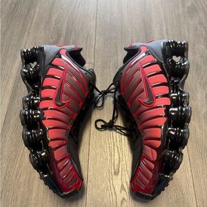 Nike Shox TL Black University Red Gradien Shoes IF6202-001 Mens Size 12 New